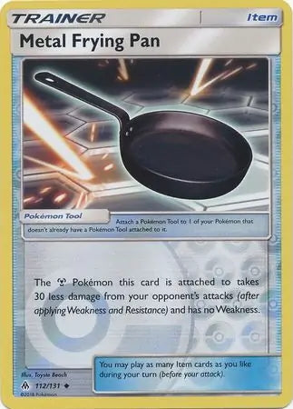 Forbidden Light Metal Frying Pan #112/131 reverse holo